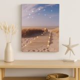 Falikép NEXOS Sandy path 30 x 40 cm - 30x LED