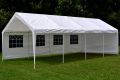 Kerti sátor 32m² - acélcsövek PE ponyva 4 x 8 m