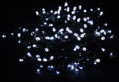 NEXOS Karácsonyi fényfüzér 18 m 200 LED hideg fehér