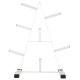 MAXXIVA Súlytárcsa állvány  84 x 33,5 x 57 cm fehér