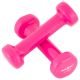Egykezes súlyzó szett vinyl Maxxiva®  2 x 0,5 kg Rózsaszín