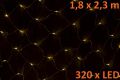 NEXOS Karácsonyi fényháló 1,8 x 2,3 m meleg fehér 320 dióda