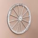 Fa kerék stílusos rusztikus dekoráció 90 cm