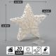 MAXXIVIA Csillogó csillag meleg fehér  20 LED Ø 30 cm