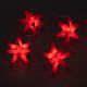 NEXOS Karácsonyi LED csillagok 10 LED piros átlátszó kábel