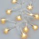 NEXOS Dekoratív világítás hópehely 20 LED meleg fehér 3 db