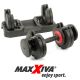 MAXXIVA® Állítható súlyzó 5terhelési fokozat 4-24 kg állvány