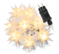 NEXOS Dekoratív LED lánc csillagok 10 LED meleg fehér MINI