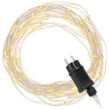 NEXOS LED lánc 100 LED dioda 10 m meleg fehér