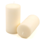 Gyertyakészlet oszlopszerű 15 cm Ø 7,5 cm 4 db krémszínű