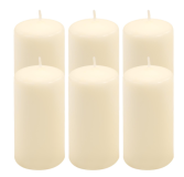 Gyertyakészlet oszlopszerű 11,5 cm Ø 6 cm 6 db