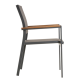 Kerti fém szék egymásra rakható antarcit