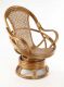 Rattan fotel SWIVEL - világos méz