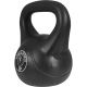 Gorilla Sports Kettlebell súlyzó műanyag fekete 16 kg