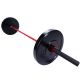 Gorilla Sports Súlyzórúd 220 cm  50/51 mm piros/fekete