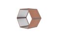 G21 Kerti fa tároló  HEX 53 - 92 x 60 cm barna
