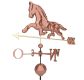 Dekoratív réz szélkakas ló 118 cm