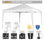 Kerti sátor + 2 oldalfal INSTENT BASIC 3x3 m-es fehér