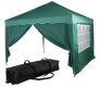 Kerti sátor + 2 oldalfal INSTENT BASIC 3x3 m sötétzöld