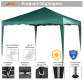 Sátor + 4 oldalfal INSTENT BASIC 3x3 m kerti sötétzöld