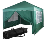 Sátor + 4 oldalfal INSTENT BASIC 3x3 m kerti sötétzöld