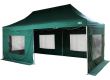 Kerti party sátor - zöld 3 x 6 m + oldalfalak