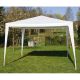 Kerti party sátor 4 oldalfallal - fehér, 3 x 3 m
