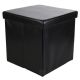 STILISTA Összecsukható zsámoly tároló fekete