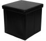 STILISTA Összecsukható zsámoly tároló fekete