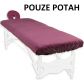 Masszázságy és fejtámasz huzat - bordó, 100 % pamut