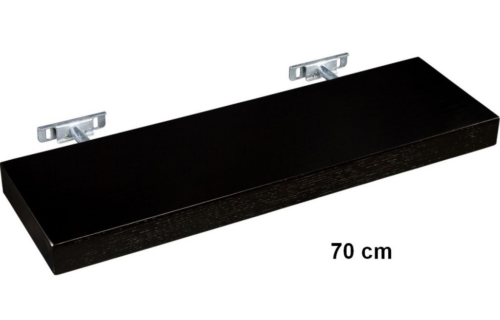 Fali polc STILISTA SALIENTO - barna-fekete 70 cm Fali polc STILISTA SALIENTO - barna-fekete 70 cm