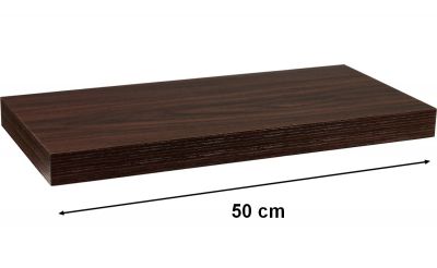STILISTA Fali polc VOLATO 50 cm fa sötét