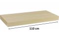 Fali polc STILISTA® Volato 110 cm - fa világos