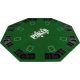 GamesPlanet® Kihajtható nyolcszögletű póker asztallap zöld