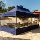 INSTENT PRO Kerti pavilon Kék 3 x 6 m + 4 oldalfal