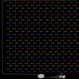 VOLTRONIC® Fényfüggöny 300 LED 3 x 3 m színes
