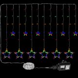 VOLTRONIC® Fényfüggöny csillag 150 LED színes