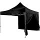 INSTENT PRO Oldalfal party sátorhoz  3 x 3 m fekete