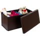 Összecsukható pad tároló helyel -  barna