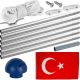 FLAGMASTER® Zászló rúddal Török TUR 650 cm