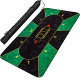 GamesPlanet® Kihajtható póker asztallap XXL 200 x 90 cm