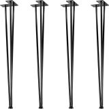 STILISTA Bútorláb 3 db rúd 70 cm fekete
