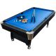 GamesPlanet® Biliárdasztal PREMIUM 8ft kék fekete