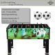 GamesPlanet® Csocsóasztal LEEDS 140 x 73 cm foci mintás