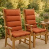 STILISTA  Ülőpárna készlet székre 2 db terrakotta/szürke