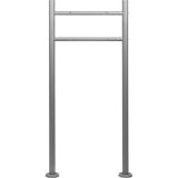 STILISTA Postaláda állvány 120 cm ezüst