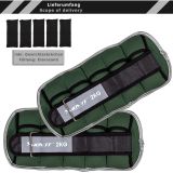 MOVIT Neoprén fényvisszaverő terhelő súly 2 x 2 kg oliva