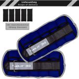 MOVIT Neoprén fényvisszaverő terhelő súly 2 x 2 kg kék