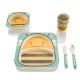 Gyerek bambusz étkészlet  méhecske