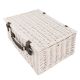 Fonott piknikkosár felszereléssel  41 x 21 x 28 cm